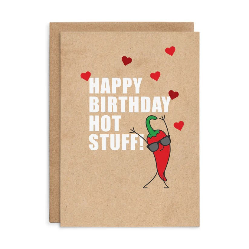 Defamations Card - Happy Birthday Hot Stuff