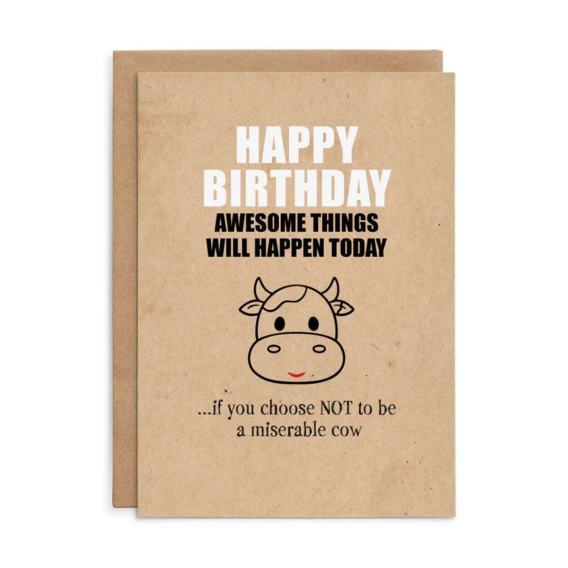 Defamations Card - Happy Birthday Awesome Thngs Will Happen Today