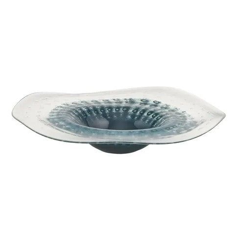 Flinders Glass Platter 44x44x8.5cm Blue
