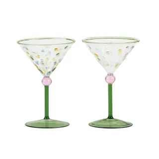 Lulu S/2 Cocktail Glass 11x16.5cm Green