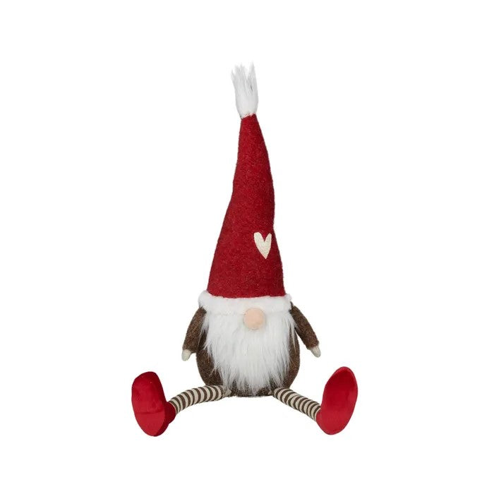 Santa Sitting Fabric 48cm Red/brown
