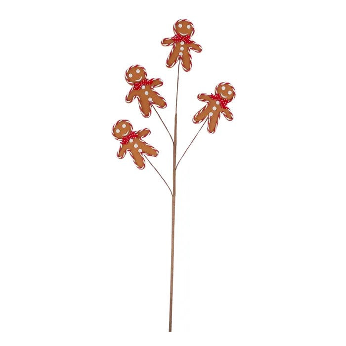 Gingerbread Man Pick Fab 72x20cm Brown