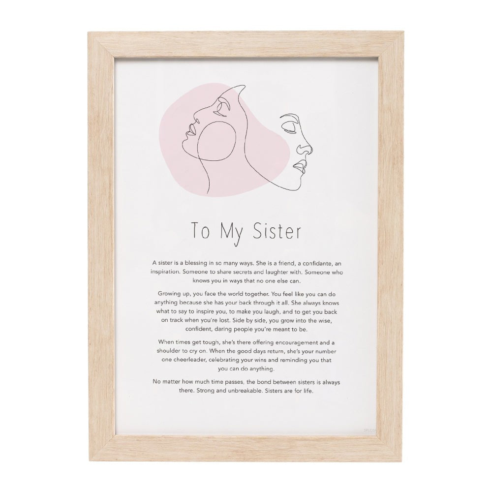 Gift Of Words - To My Sister