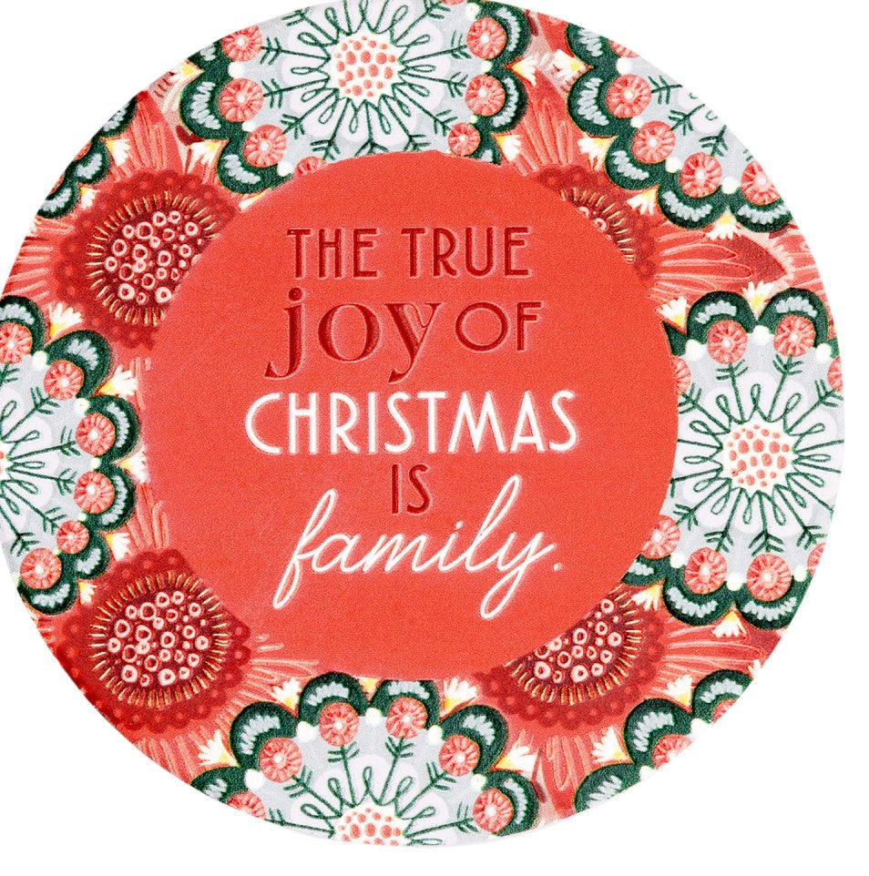 Christmas Family Ceramic Coaster