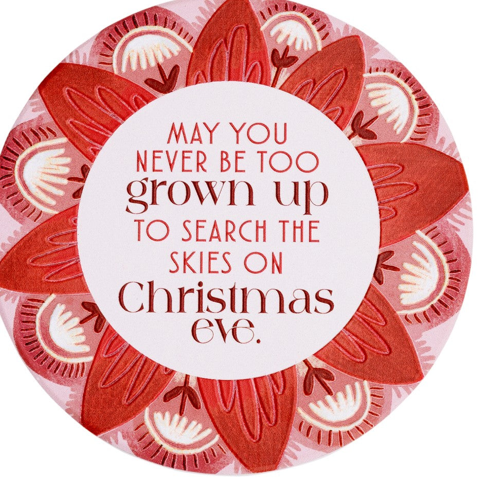 Christmas Skies Ceramic Coaster