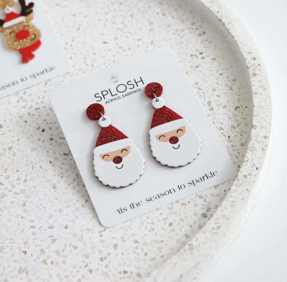 Christmas Santa Earrings