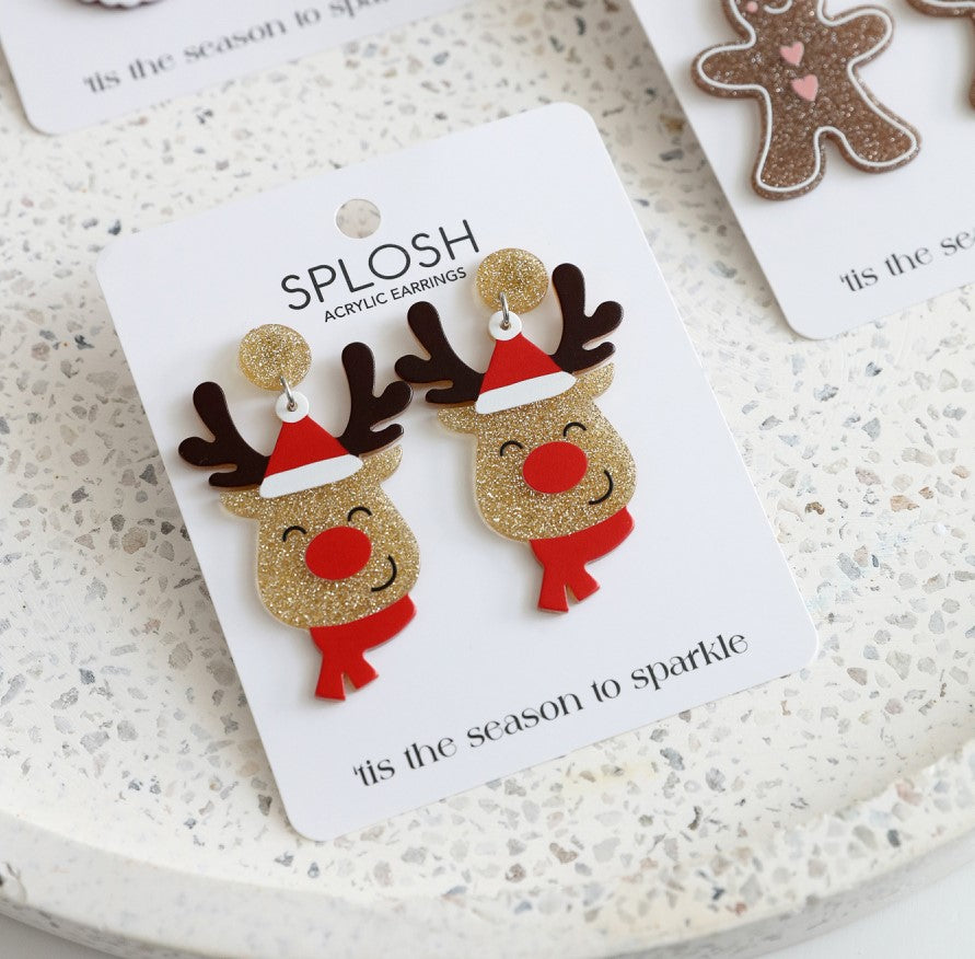 Christmas Rudolph Earrings