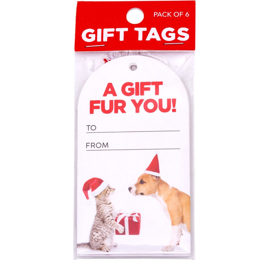 Christmas Fur You Set Of 6 Gift Tags
