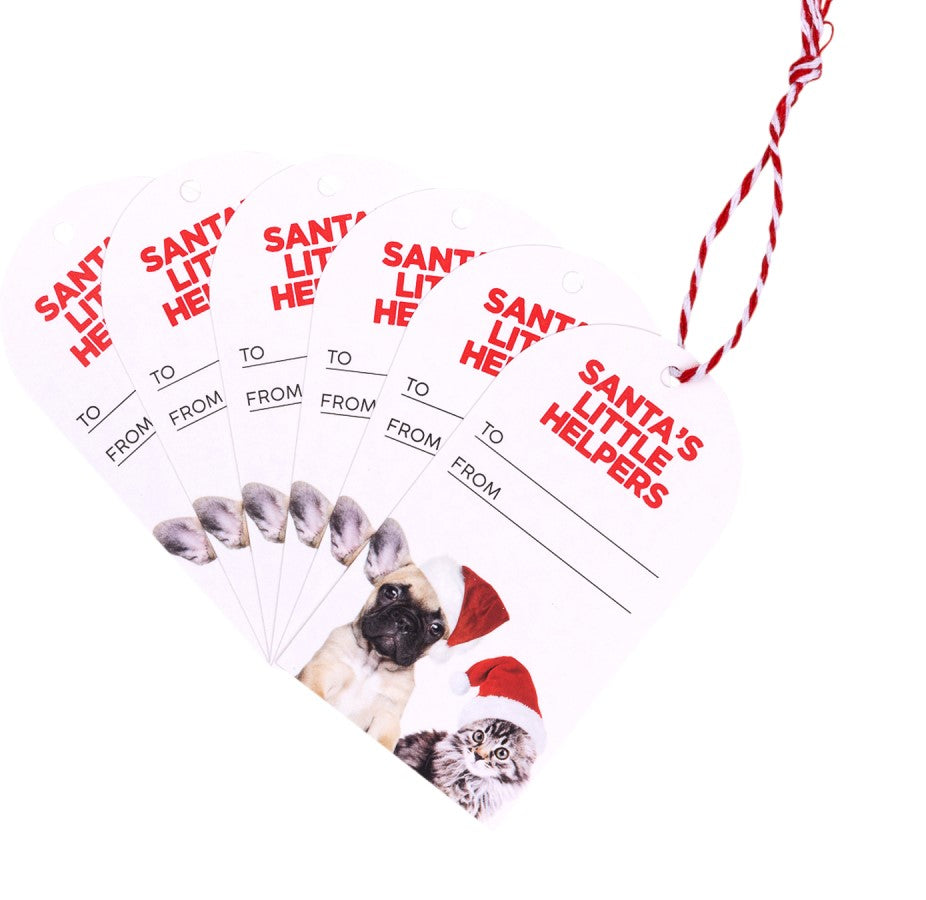 Christmas Helpers Set Of 6 Gift Tags