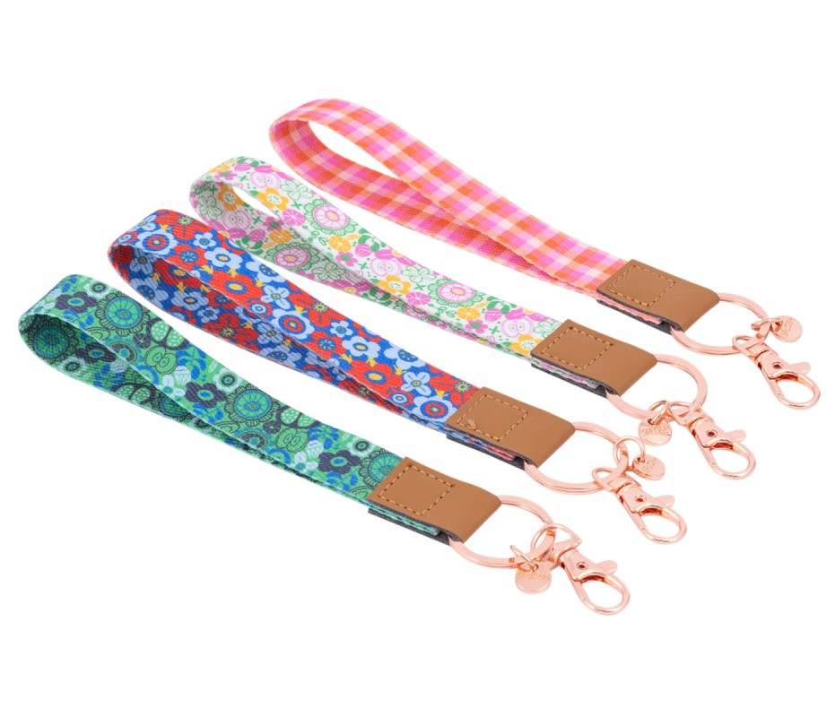 Teacher Pink Wristlet Keychain