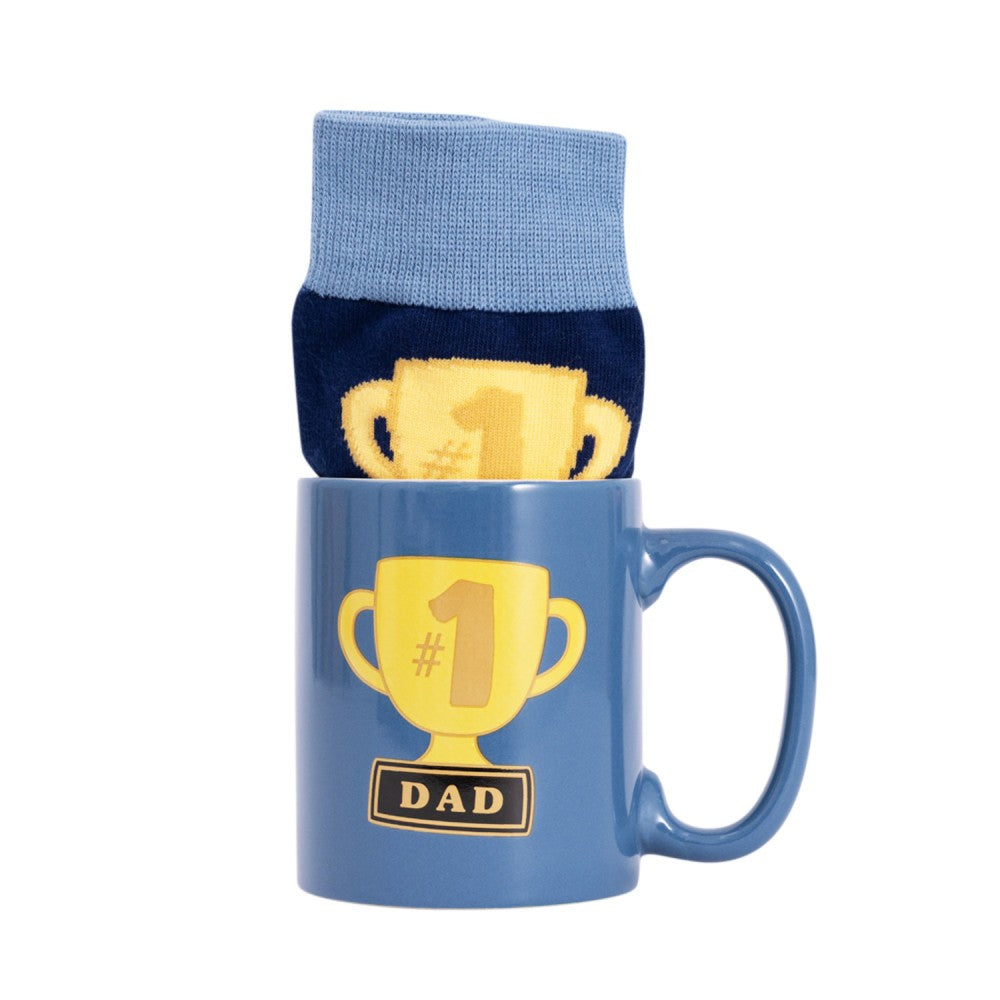 Fathers Day #1 Dad Mug & Sock Set