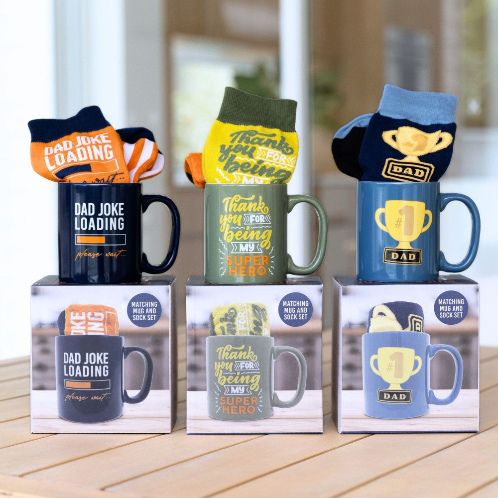 Fathers Day #1 Dad Mug & Sock Set