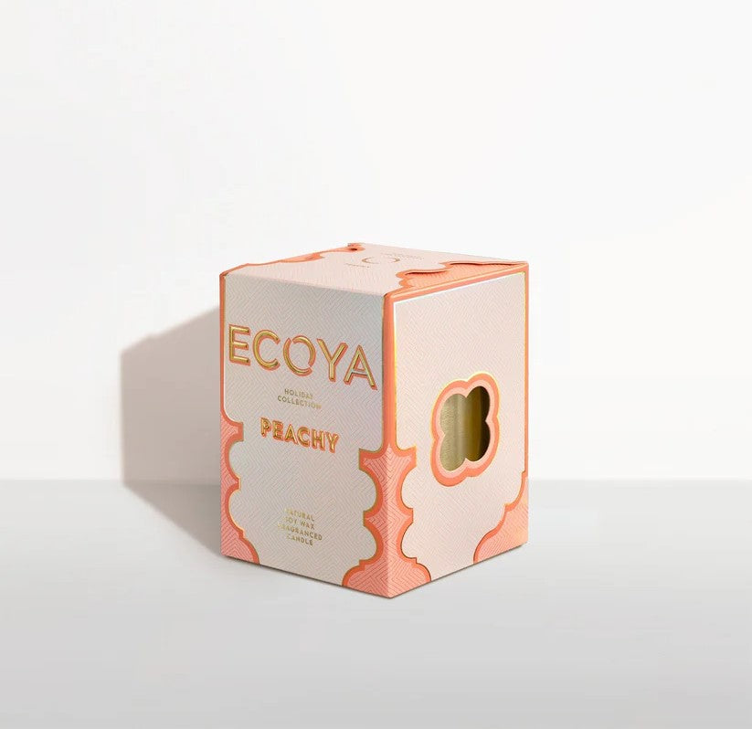 Ecoya Peachy Mini Goldie Candle Holiday Collection