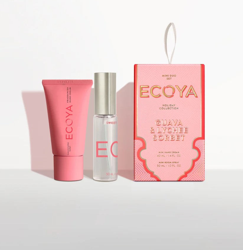 Ecoya Guava & Lychee Sorbet Mini Duo Set Holiday Collection