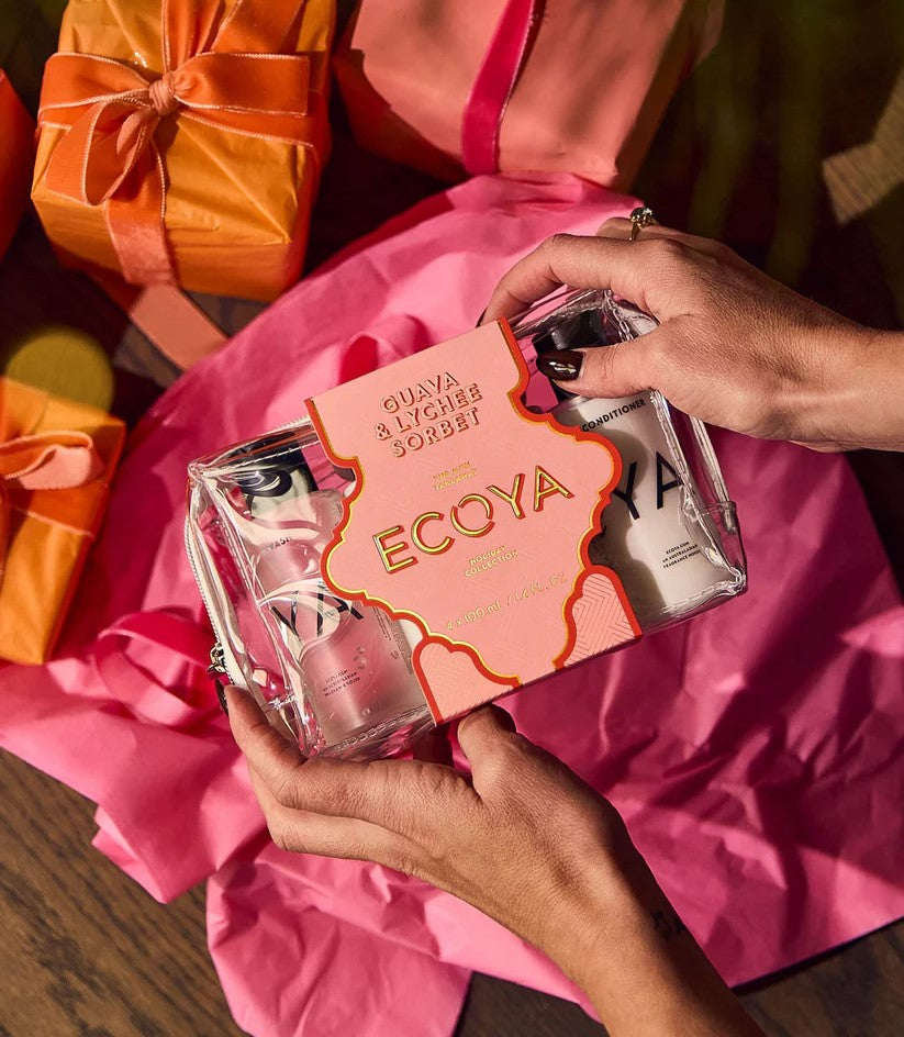 Ecoya Guava & Lychee Sorbet Mini Takeaway Set Hoilday Collection