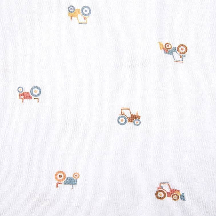 Mr Tractor Print Knit Wrap