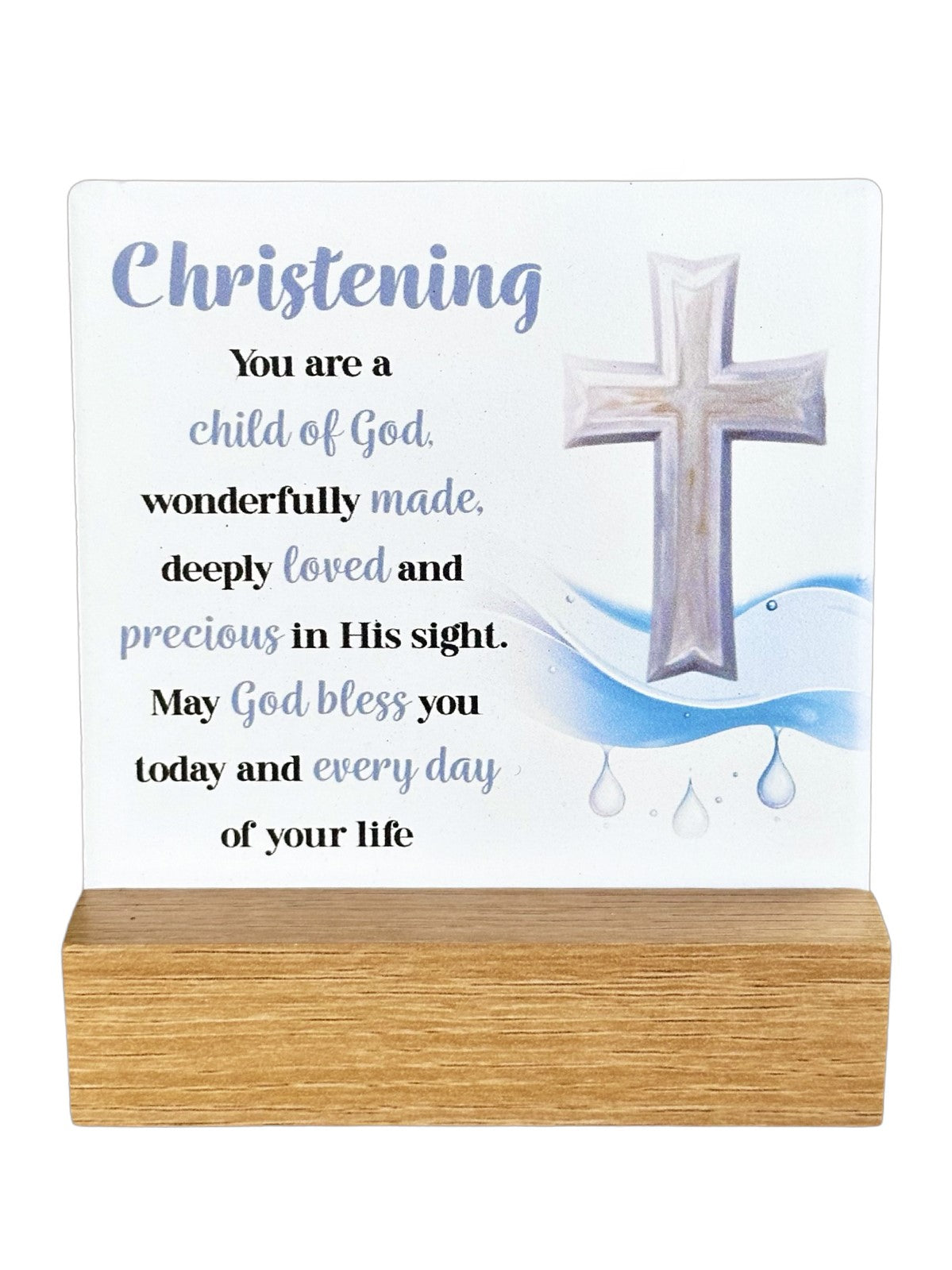 Fleur Plaque - Christening