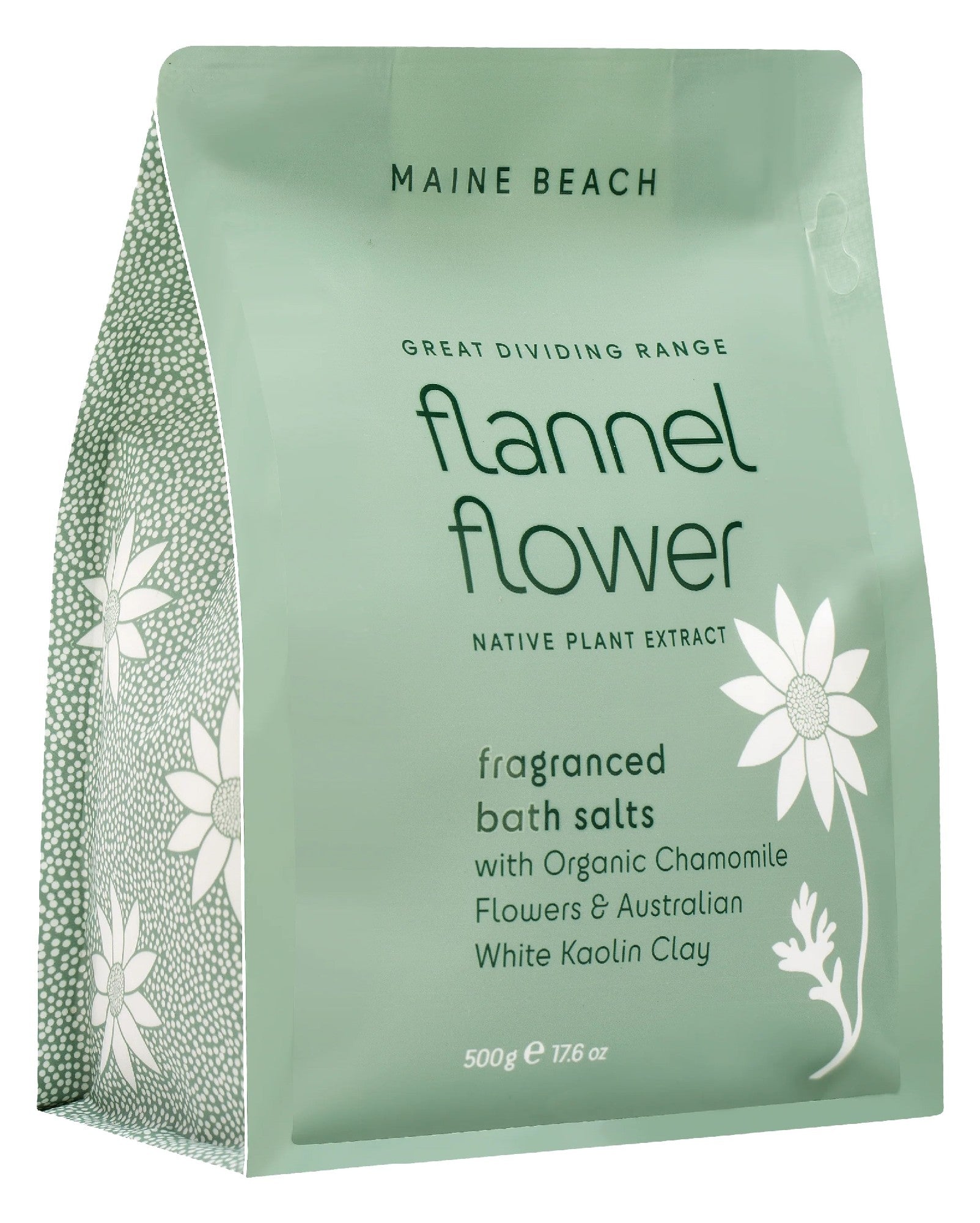 Flannel Flower Bath Salts Pouch 500g