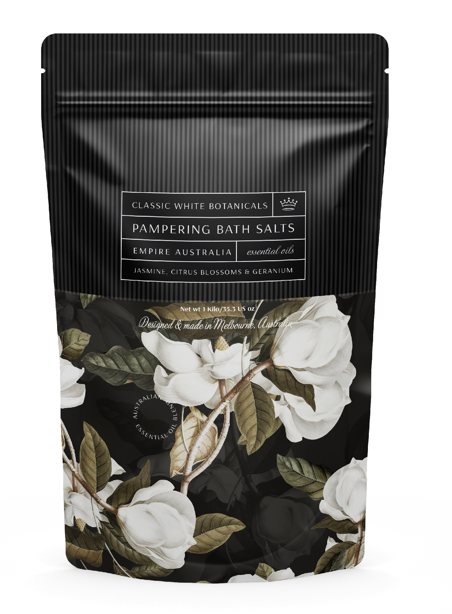Classic White Floral Jasmine,citus & Geranium Bath Salt  1kilo