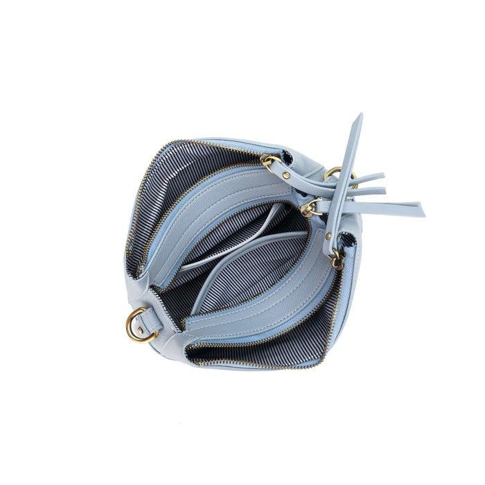 Daniella Chambray Crossbody Bag