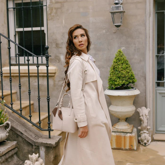 Amelie Oatmeal 2 Peice Top Handle Bag