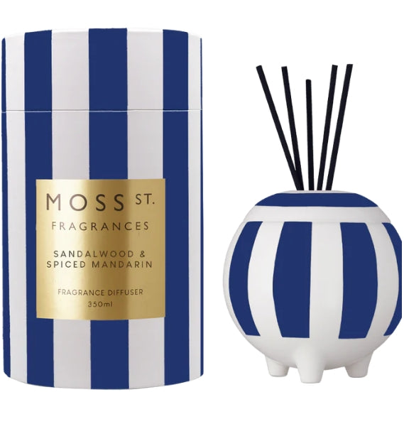 Moss St. Sandalwod & Spiced Mandarin Ceramic Diffuser 350ml