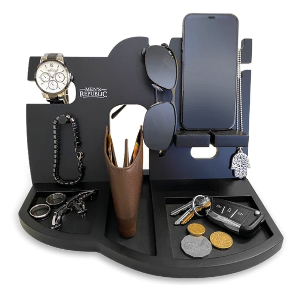 Men's Republic Docking Station And Nightstand-black