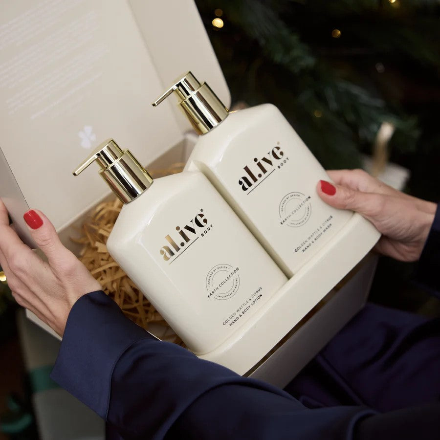 Al.ive Hand & Body Wash & Lotion Duo- Golen Wattle & Citrus