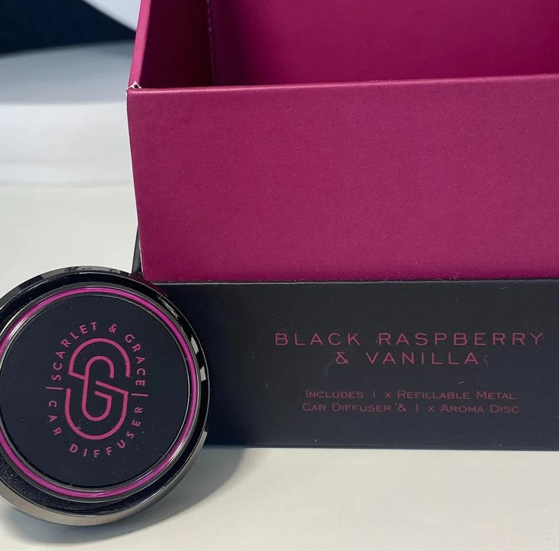 Scarlet & Grace Car Diffuser Black Raspberry & Vanilla