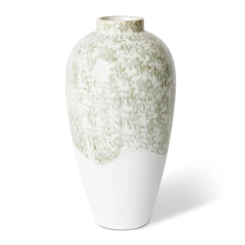 Annika Vase Green/white 22x22x42cm