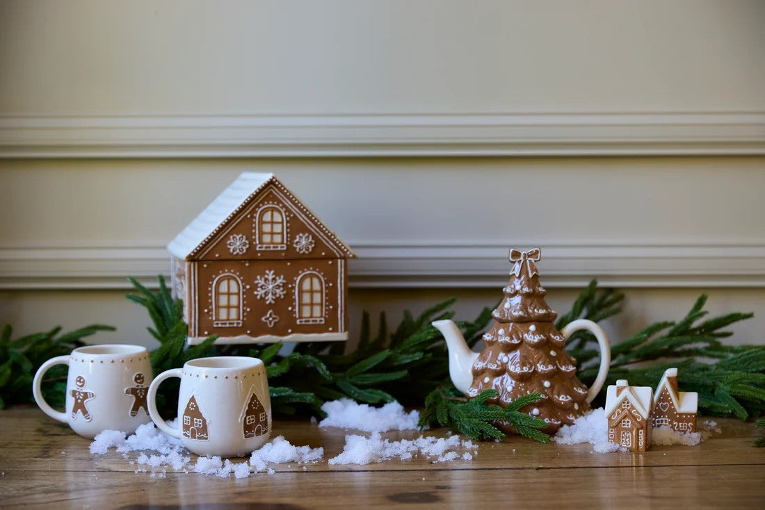 Ceramic Gingerbread House Mug