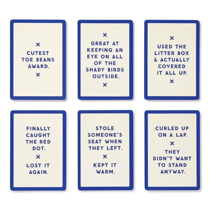 Because This Cat Is Embarrassing- Pet Shame/praise Deck (cards)