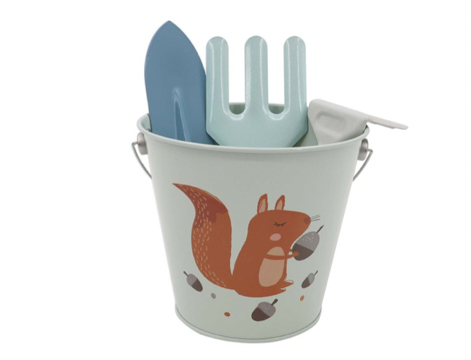 Calm & Breezy Kids Garden Tool 4pcs Set Blue