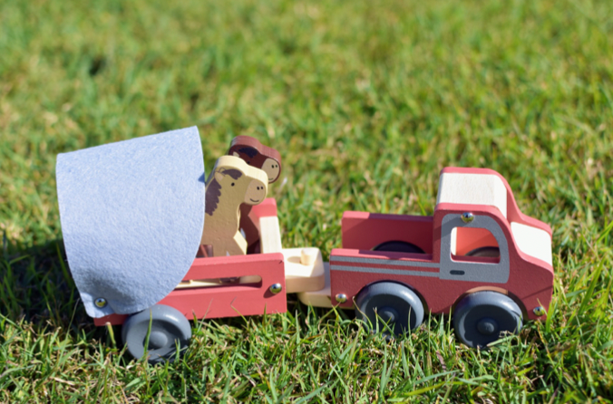 Wooden Truck With Horse Float