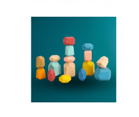 Wooden Stacking Stone Blocks