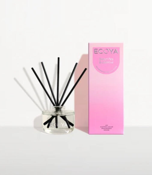 Ecoya Sweet Pea & Jasmine Mini Reed Diffuser