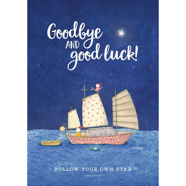 Twigseeds Follow Your Own Star Jumbo Farewell Card