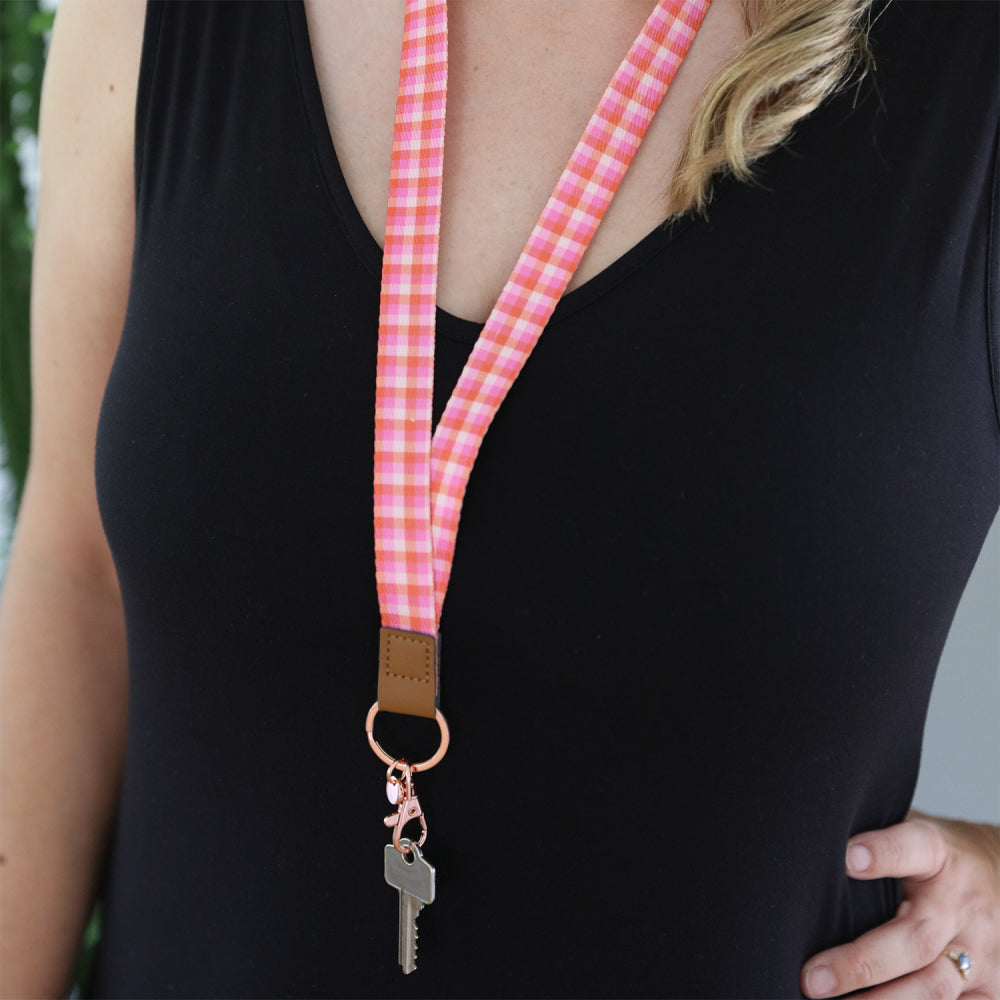 Teacher Plaid Lanyard