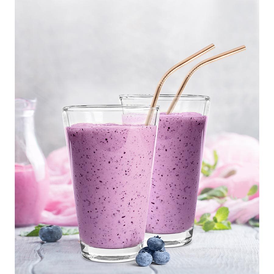 Metal Metallic Reusable Straws S/4