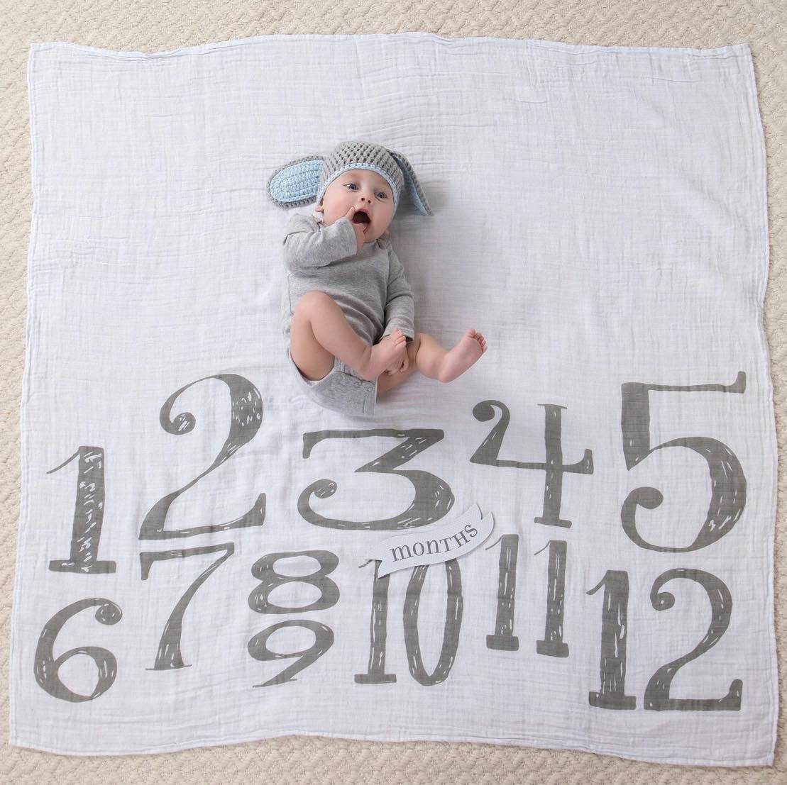 My 1st Year Blue Swaddle Gift Set