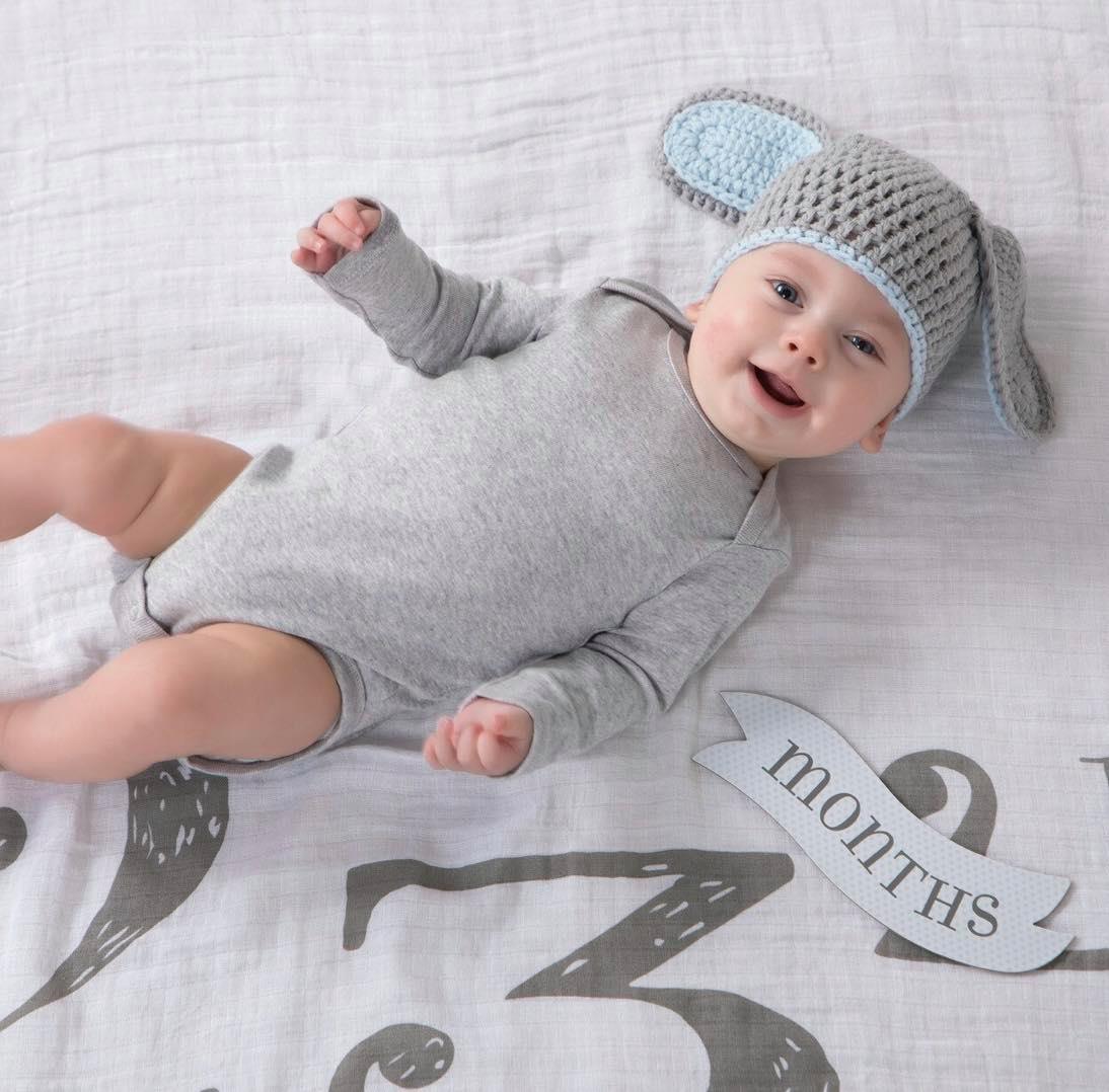 My 1st Year Blue Swaddle Gift Set