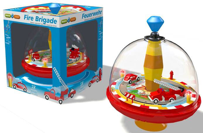 Fire Engine Electric Spinning Top