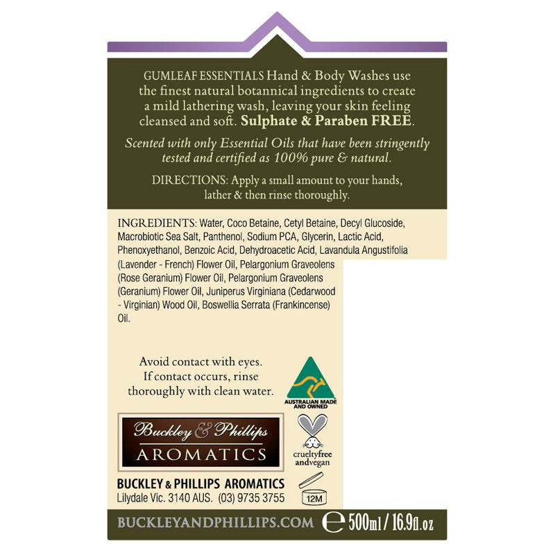 Relaxing Essential Oil Hand & Body Wash