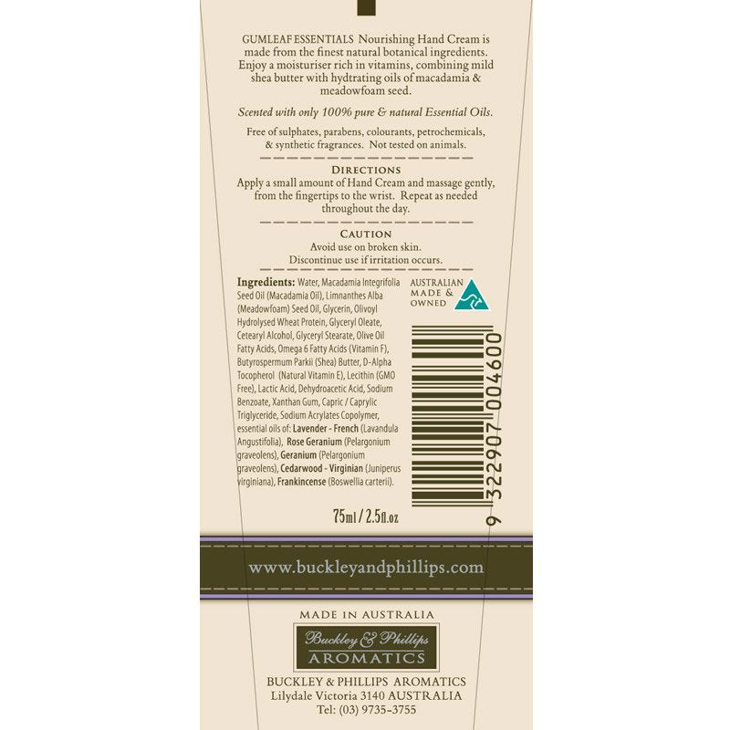 Relaxing Essential Oil Hand Cream