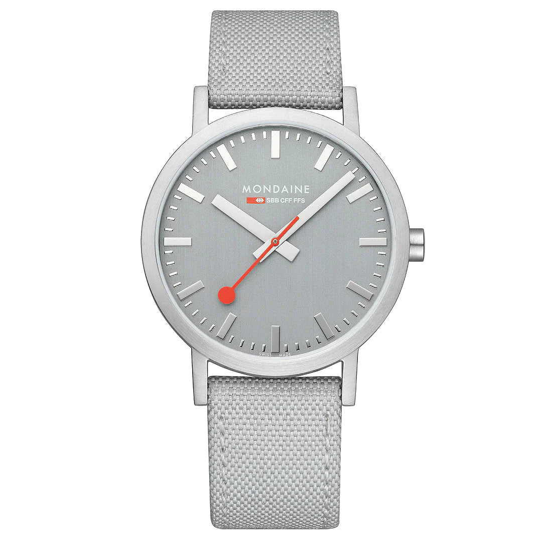 Watch Mondaine Classic Grey Dial Grey Textile