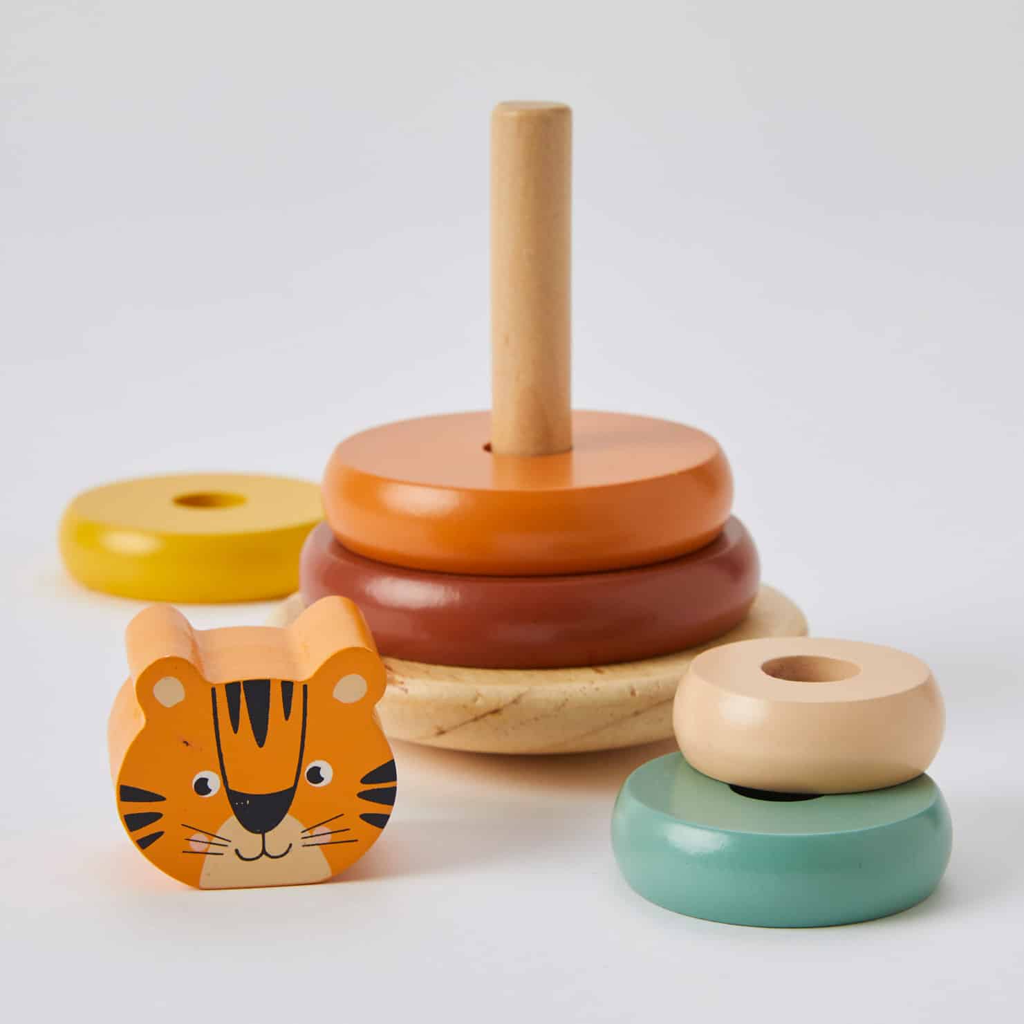 Wooden Tiger Tower Rings