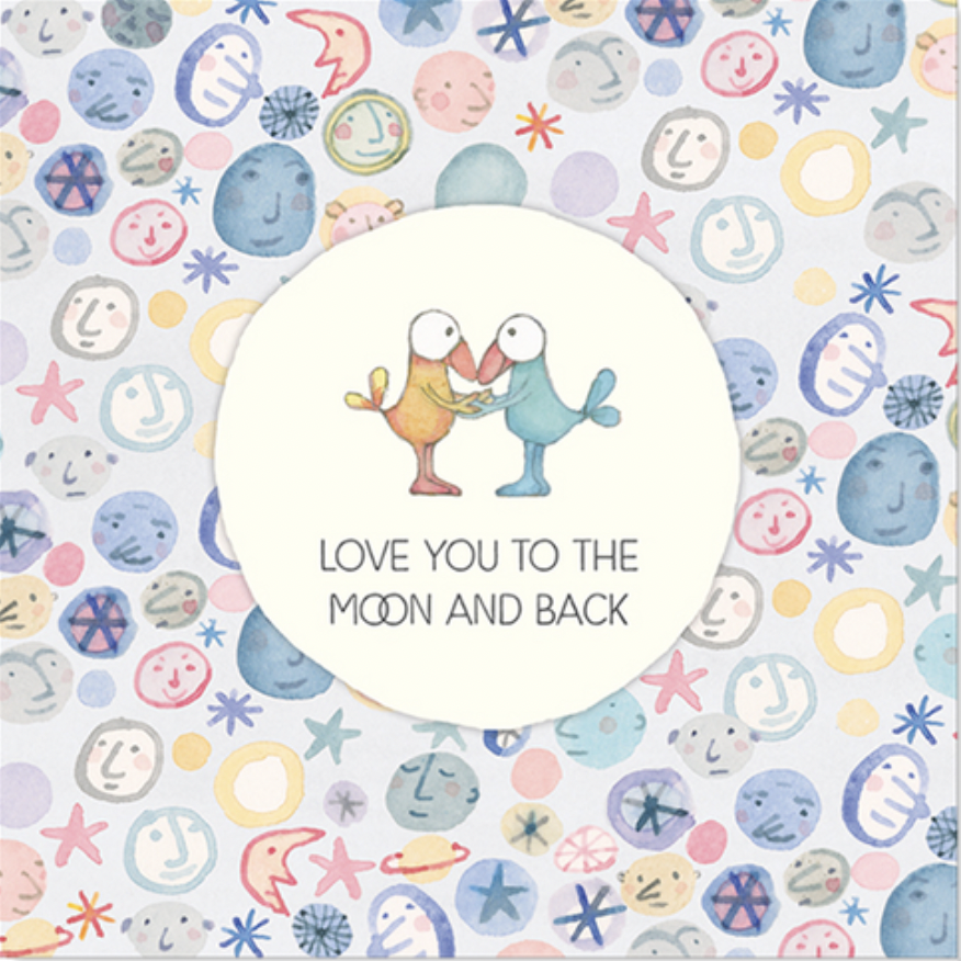 Twigseed Card - Love You To The Moon & Back