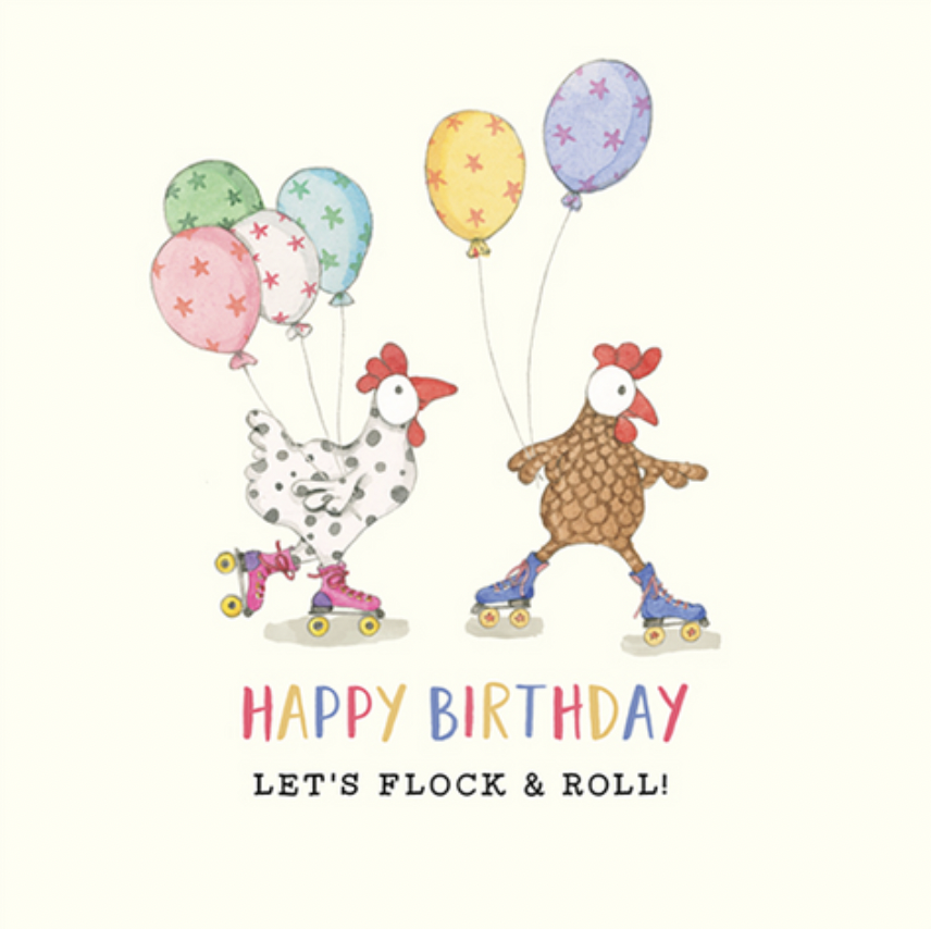 Card - Let's Flock And Roll! (twigseeds)