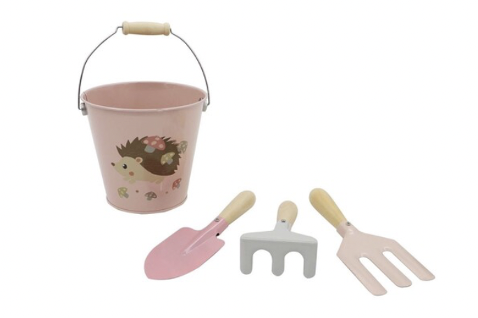 Calm & Breezy Kids Garden Tool 4pcs Set Pink