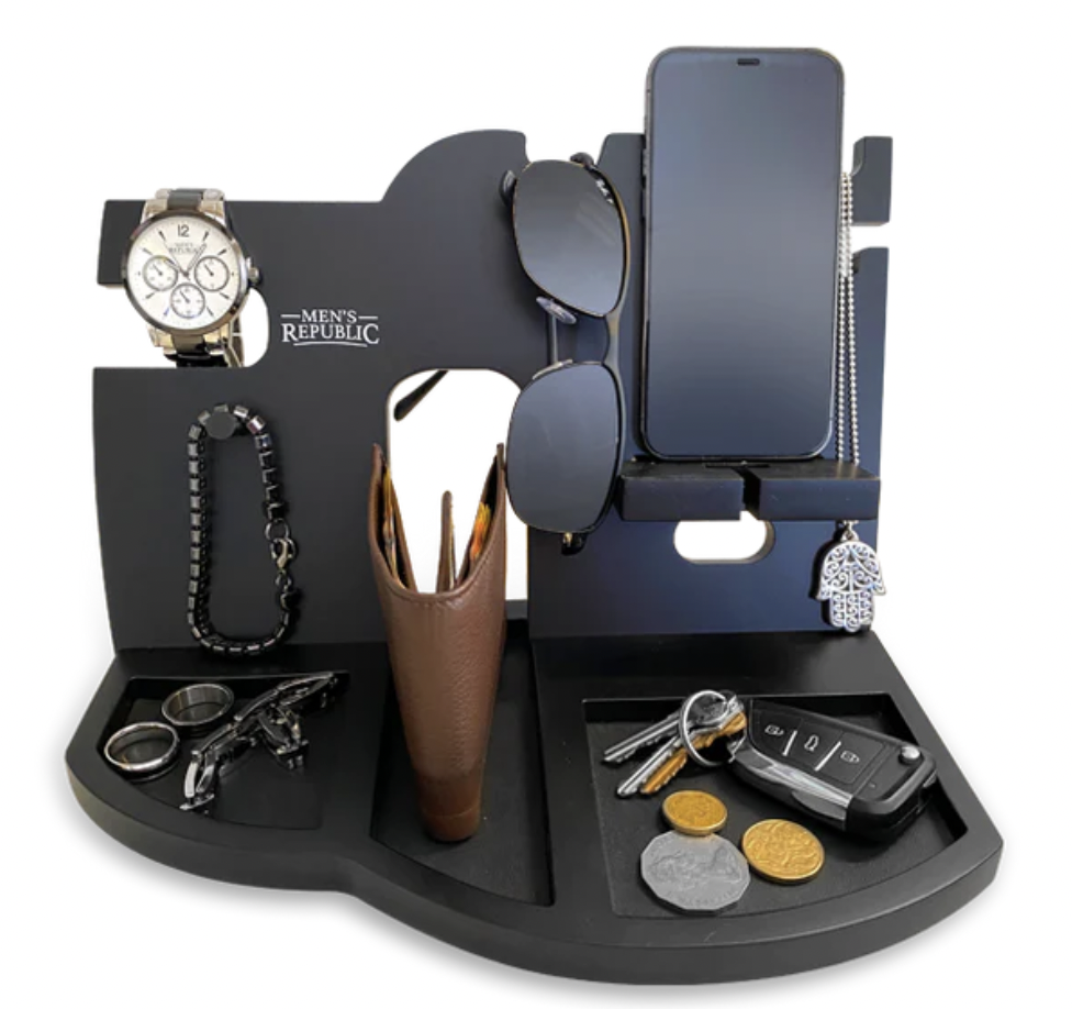 Men's Republic Docking Station And Nightstand-black